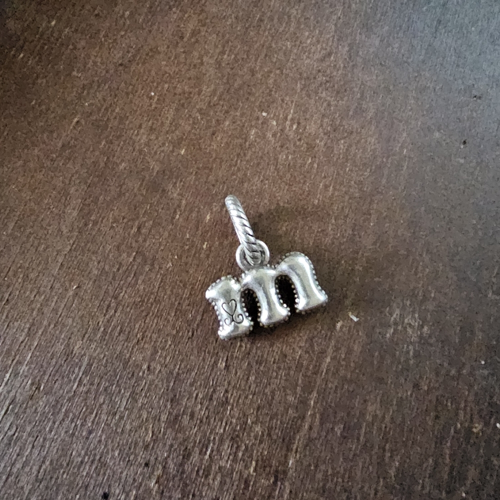 BRIGHTON Initial "m" charm